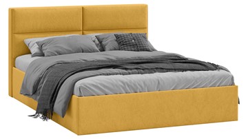 Двуспальная кровать с механизмом Глосс Тип 1 (Микровелюр Wellmart Yellow) в Березниках