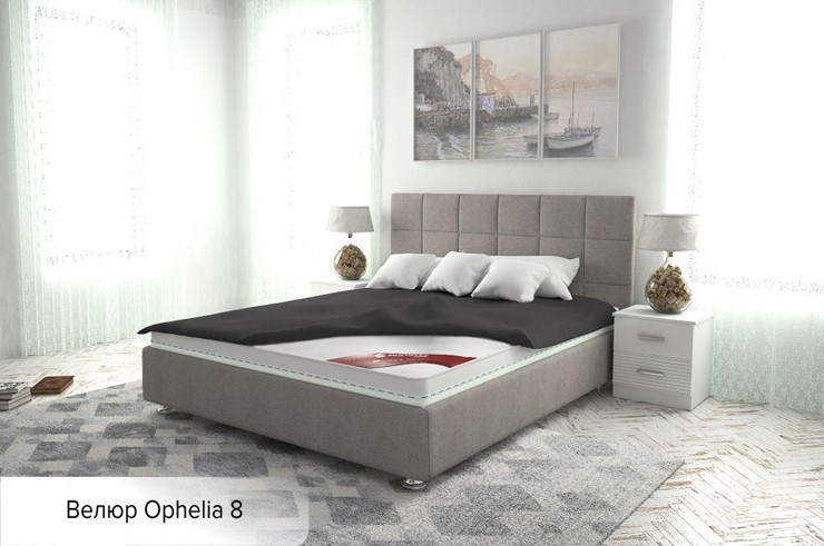 Кровать с механизмом 1.5-спальная Капри 140х200 (с коробом) в Перми - изображение 14
