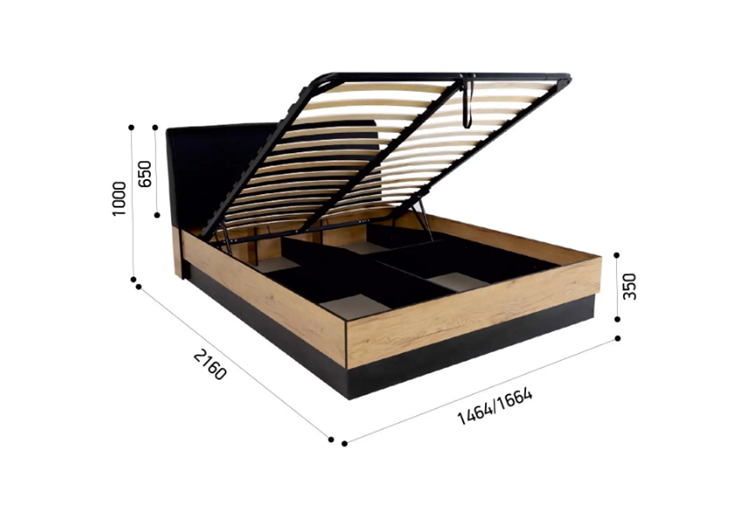 Кровать с подъемным механизмом Лофт №16.1 в Перми - изображение 7