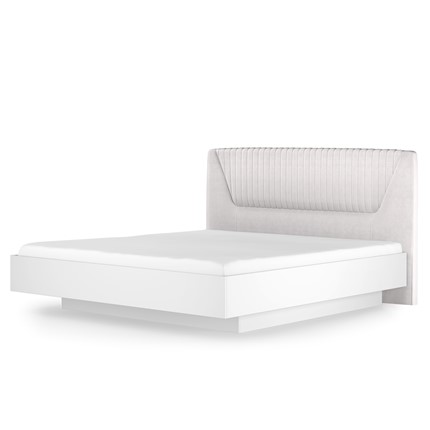 Кровать с механизмом 1.5-спальная Марсель-11 (Белый, ткань Catania white) 1400 в Перми - изображение