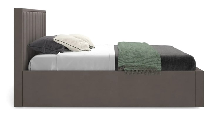 Кровать с механизмом 2-спальная Вена 1800 с ящиком, Велюр Мора коричневый в Перми - изображение 2