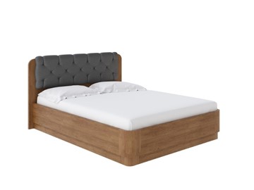 Кровать с механизмом двуспальная Wood Home 1 180х200, Антик (сосна) с брашированием/Темно-серый в Перми