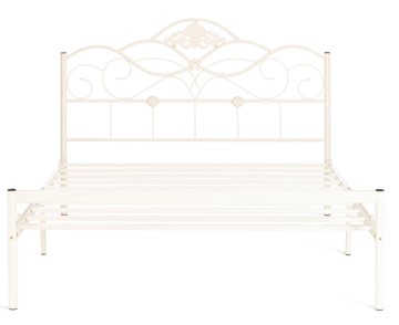 Кровать с основанием Federica (mod. AT-881) дерево гевея/металл, 160*200 (Queen bed), Белый (butter white) в Перми - предосмотр 3