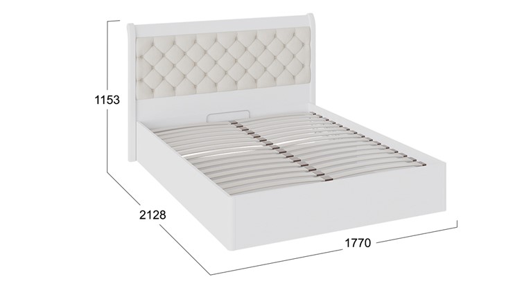Кровать с подъемным механизмом с мягким изголовьем Франческа (СМ-312.01.002) в Перми - изображение 2