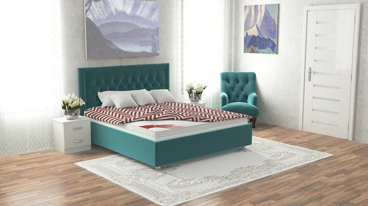Кровать с подъемным механизмом Валенсия 140х200 (с коробом) в Соликамске - изображение 6