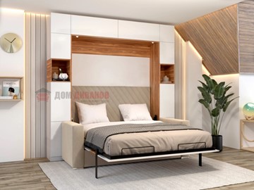 Кровать-шкаф с диваном Аделина 1400х2000 в Соликамске