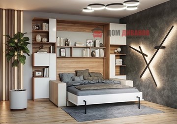 Кровать-шкаф с диваном DetalMaster Дина, 1200х2000 в Березниках