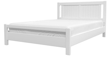 Кровать полуторная Ванесса из массива сосны (Белый Античный) 140х200 в Кунгуре