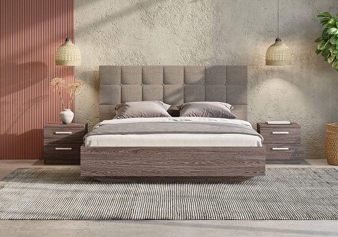Двуспальная кровать Luiza (ясень анкор) 180х200 с основанием в Перми - изображение 1