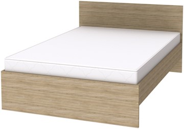 Кровать полутороспальная K14 с основанием, цвет Дуб Сонома в Чайковском