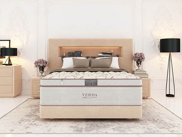 Кровать спальная Smart Compact/Podium M 160х200, Флок (Велсофт Бежевый) в Березниках