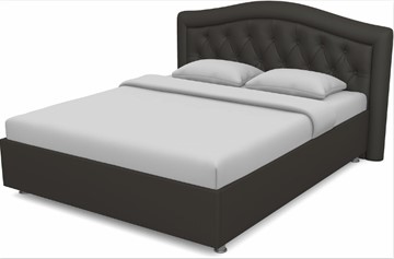 Кровать спальная Луиза 1600 с основанием (Nitro Brown) в Перми