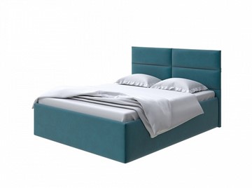 Кровать односпальная Clever 80х190 без кроватного основания (Велюр Forest 560 Морская волна) в Перми
