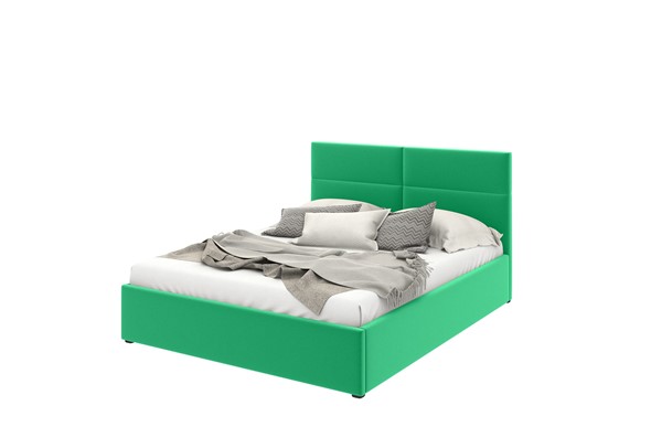 Спальная кровать Аврора 120х200 с ортопедическим основанием velutto 42 в Перми - изображение