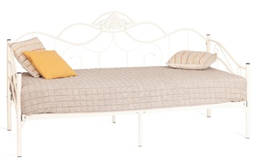 Кровать Federica (mod. AT-881) дерево гевея/металл, 90*200 см (Day bed), Белый (butter white) в Соликамске