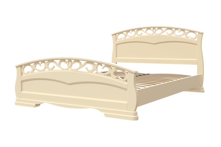 Кровать односпальная  Грация-1 (слоновая кость) 120х200 в Чайковском - изображение 1