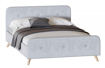 Кровать 1-спальная Сиерра 1200 (с основанием) Аура серый в Перми