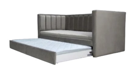Кровать-тахта Адель с тремя спинками и дополнительным спальным местом  1010х2080 мм в Перми - изображение