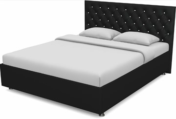 Спальная кровать Флоренция-А 1600 с основанием (Nitro Black) в Кунгуре