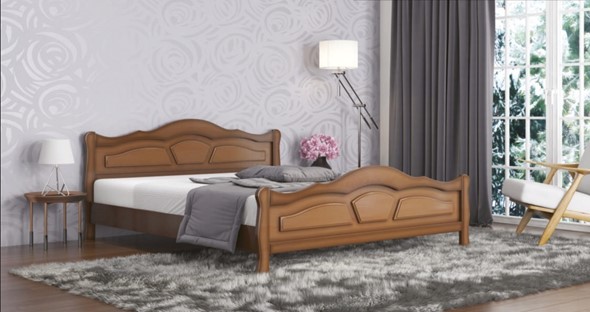 Кровать 2-спальная Легенда 160*200 с основанием в Перми - изображение