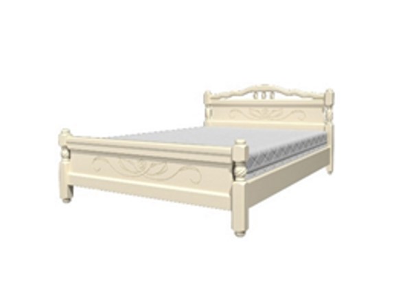 Кровать 2-х спальная Карина-6 (Слоновая кость) 160х200 в Перми - изображение