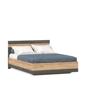 Спальная кровать Фиджи 1400 с подъемным механизмом ЛД 659.075, Дуб золотой/Антрацит в Березниках