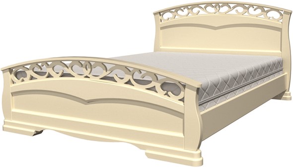 Кровать Грация-1 (слоновая кость) 140х200 в Чайковском - изображение