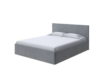 Спальная кровать Helix Plus 140х200, Велюр (Ultra Осенний туман) в Кунгуре