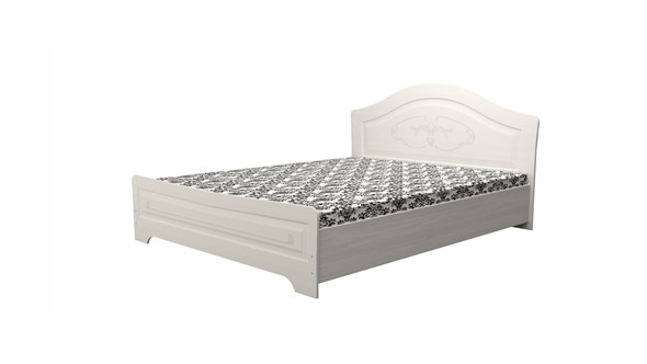 Полуторная кровать Ивушка-5 2000х1200, цвет Дуб беленый в Перми - изображение