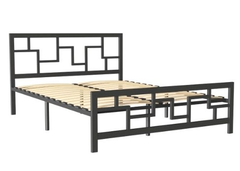 Кровать спальная Лофт 3, 160х200, черная в Перми - изображение 1