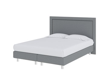 Спальная кровать London Boxspring Elite 140х200, Рогожка (Savana Grey (серый)) в Чайковском