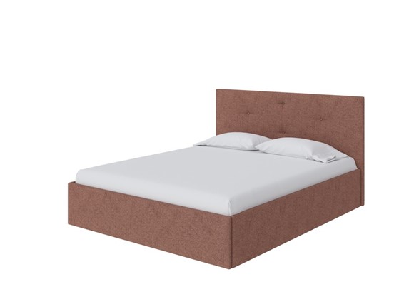 Кровать 1.5-спальная Mono Plus 140х200, Жаккард (Tesla Брауни) в Перми - изображение
