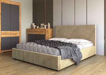 Спальная кровать Нельсон Абстракция 120х200 (вариант 3) с подъёмным механизмом в Перми - предосмотр 1