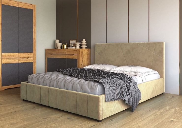 Кровать в спальню Нельсон Абстракция 140х200 (вариант 3) без основания в Перми - изображение 1