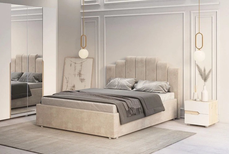 Кровать двуспальная с подъемным механизмом Амелия 1600 в Перми - изображение 4