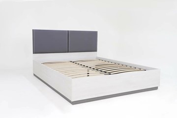 Двуспальная кровать с подъемным механизмом Винтер-16, винтерберг/темно-серый/спейс графит в Кунгуре - предосмотр 1