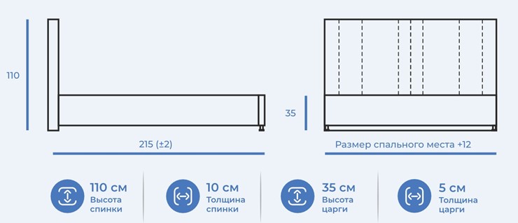 Спальная кровать Верона 140х200 с подъемным механизмом в Перми - изображение 8