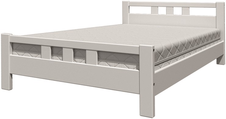 Кровать полутороспальная Вероника-2 (Белый Античный) 140х200 в Кунгуре - изображение 4