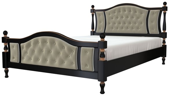 Кровать Жасмин (Орех Темный) 140х200 в Перми - изображение