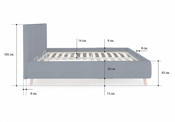 Кровать с механизмом 2-спальная Alma 200х200 в Перми - изображение 3