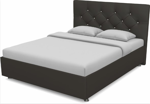Кровать Моника 1400 с основанием (Nitro Brown) в Перми - изображение