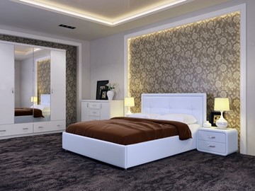 Кровать 1.5-спальная Adele размер 140*200 с основанием в Перми - предосмотр