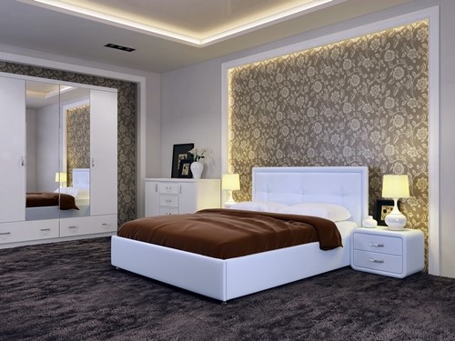 Кровать 1.5-спальная Adele размер 140*200 с основанием в Перми - изображение