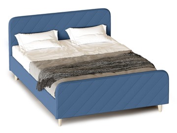 Спальная кровать Мелоди 1200 (без основания) Альба синий в Перми