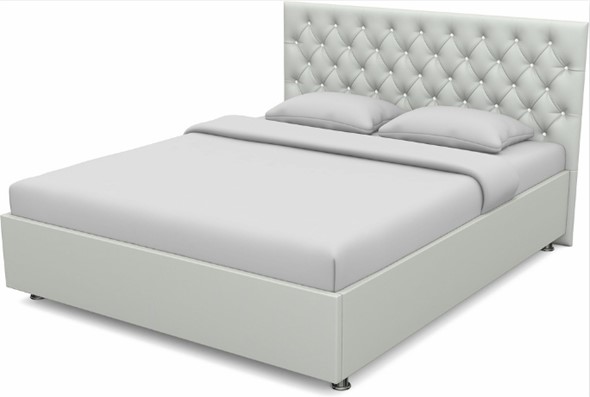 Кровать 2-х спальная Флоренция-А 1600 с основанием (Nitro White) в Перми - изображение