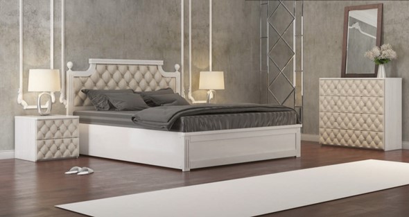 Двуспальная кровать Сфера 160*190 с основанием в Перми - изображение