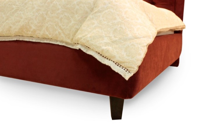 Кровать угловая  высокими ножками Грета 1340х2150 мм в Перми - изображение 6