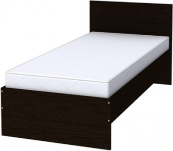 Спальная кровать K09 с основанием, цвет Венге в Перми