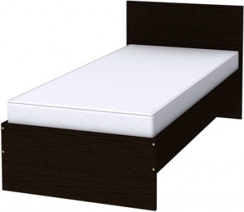 Спальная кровать K09 с основанием, цвет Венге в Перми - изображение