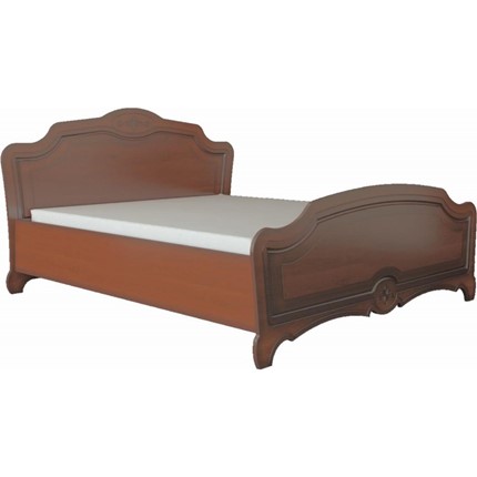 Кровать двуспальная Лотос (Лак-Орех) 160х200 в Перми - изображение